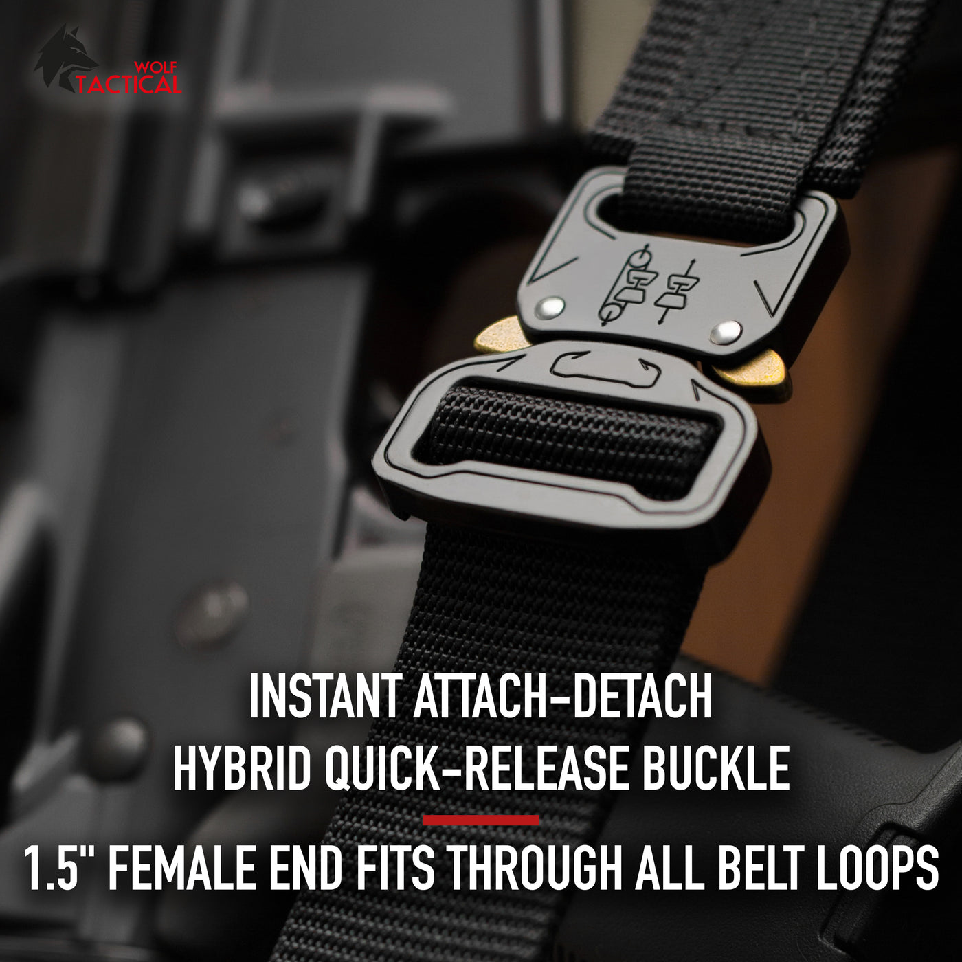 Heavy Duty Hybrid Quick-Release EDC Belt - Black / S (28-31)