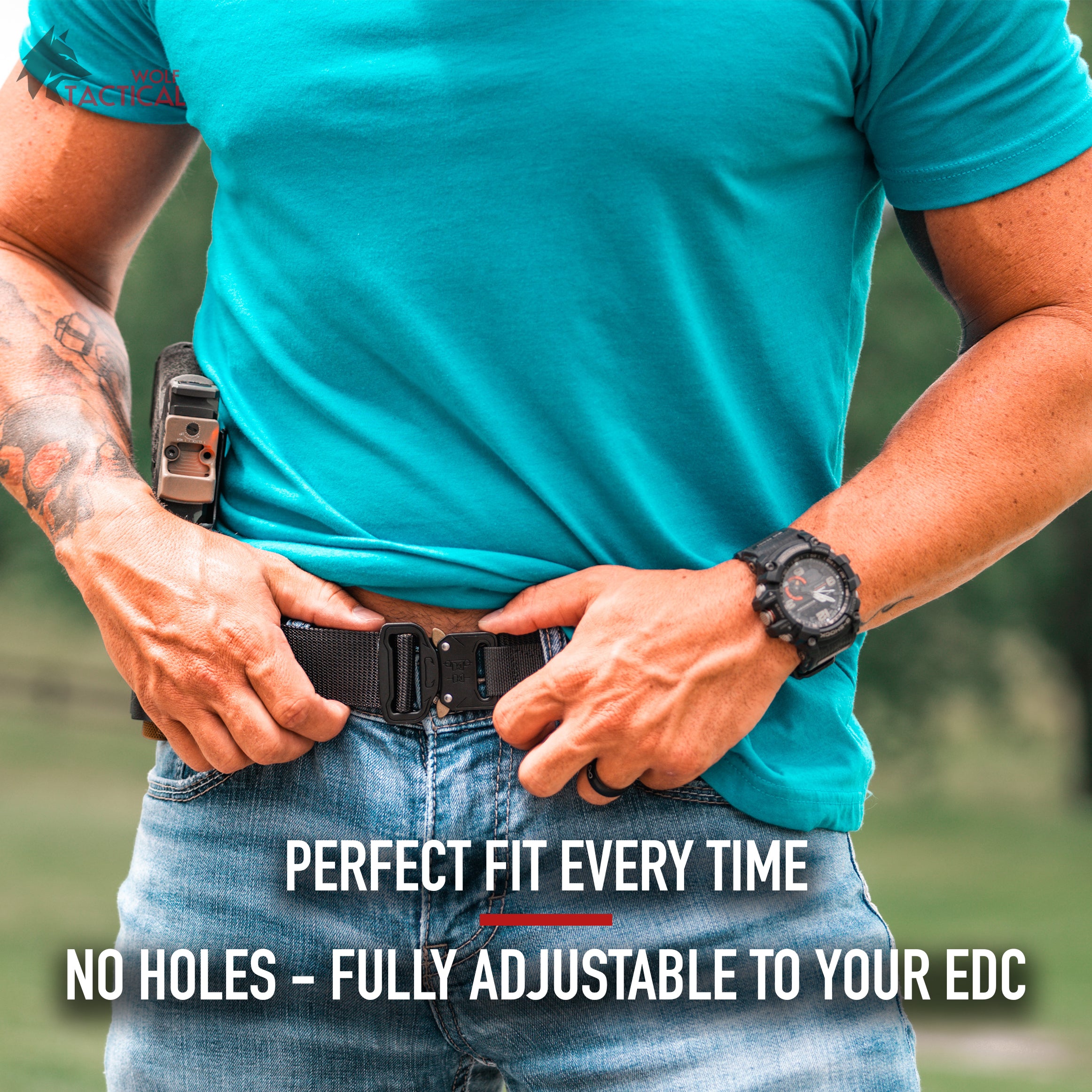 Heavy Duty Hybrid Quick-Release EDC Belt – Wolf Tactical