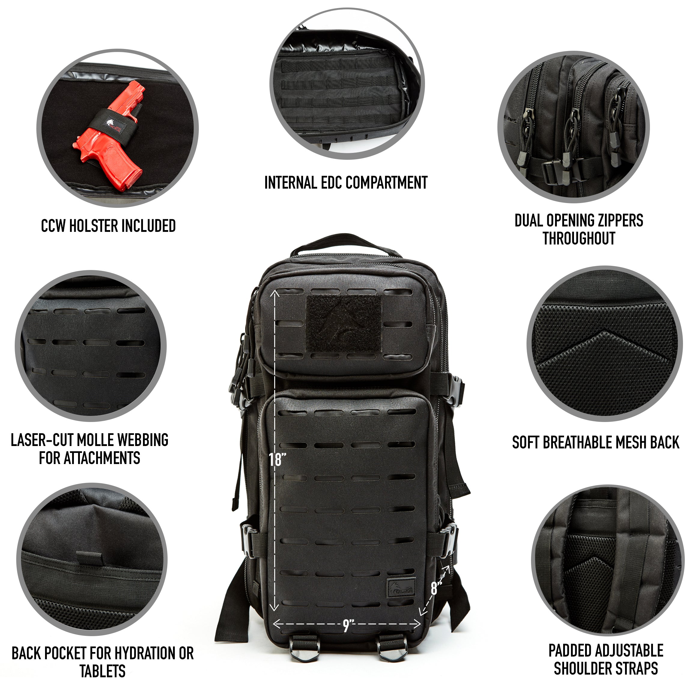 Edc molle outlet backpack