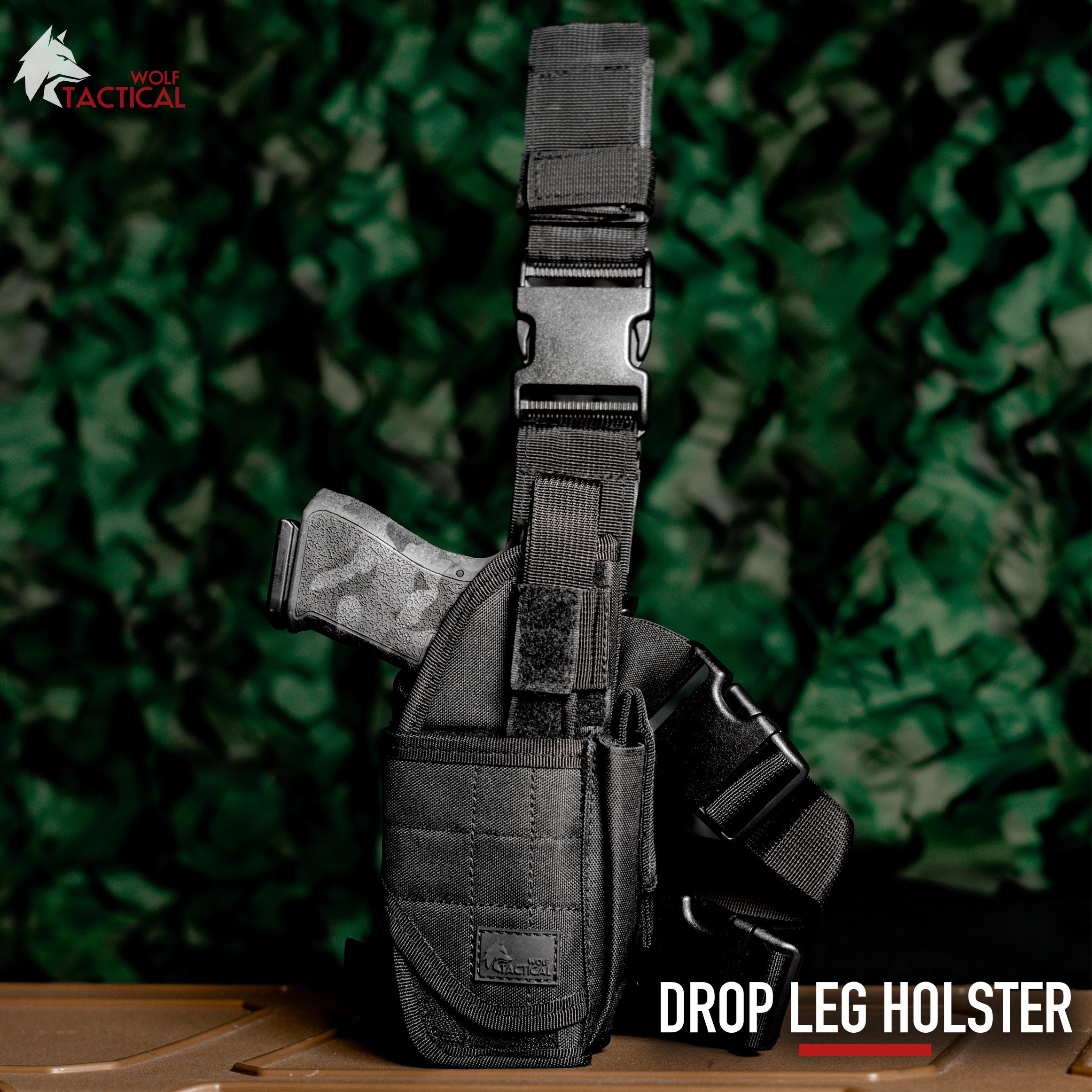 Leg strap outlet holster