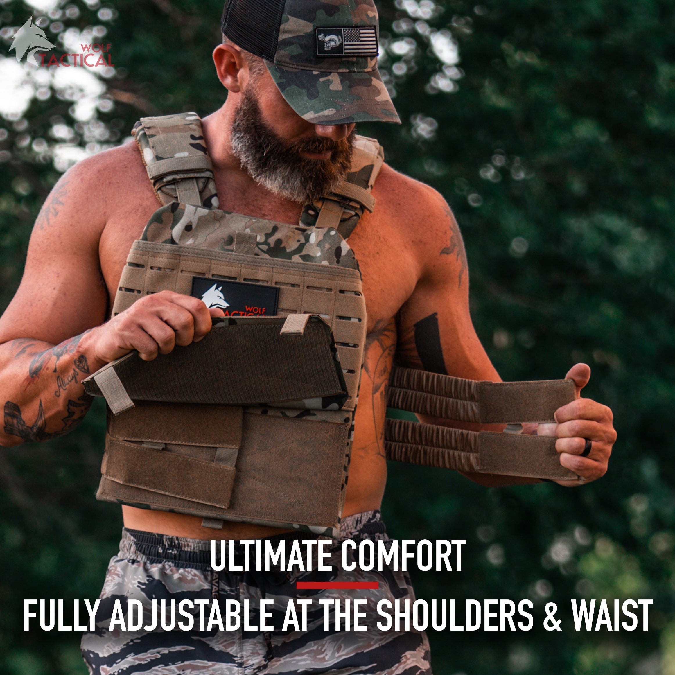 Weight vest best sale that holds plates